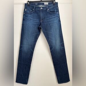 NWOT AG Adriano Goldschmied Men's 32 Dark Denim The Dylan Slim Skinny Jeans